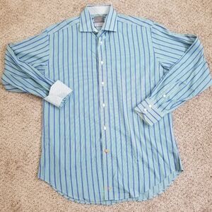 Thomas Dean Long Sleeve Button Down